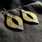 Hand-Forged Moroccan Geometric Earrings | Bohemia Design