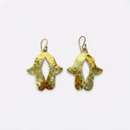 Hand-Hammered Brass Hamsa Hand Earrings | Bohemia Design