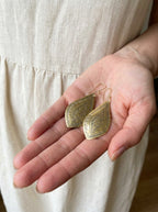 Hand-Engraved Moroccan Teardrop Earrings | Bohemia Design