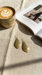 Hand-Engraved Moroccan Teardrop Earrings | Bohemia Design