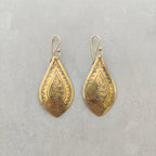 Hand-Engraved Moroccan Teardrop Earrings | Bohemia Design