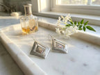 Hand-Engraved Moroccan Double Rhombus Earrings | Bohemia Design