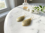 Hand-Etched Gold Berber Teardrop Earrings | Bohemia Design